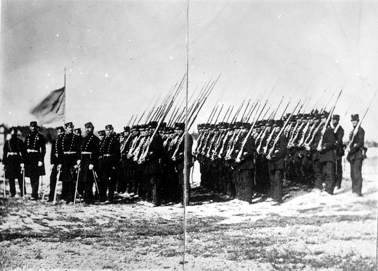Regementena I 20. Bygdeå kompani 1864.