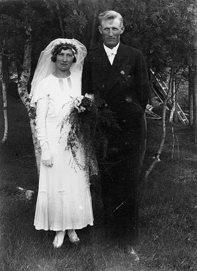 Ragnar och Elsa Vestermarks bröllop i Bockträsk.