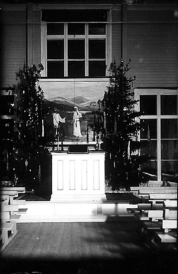Bönhuset i Renholmen, där fram till 1913 även s...