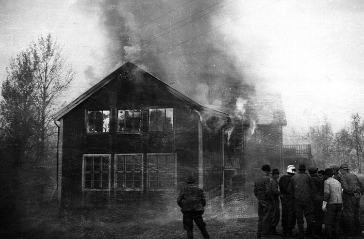 Skolbranden i Varpsjö år 1954