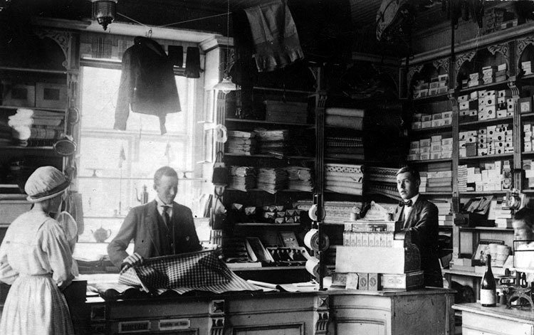 Reprovykort. Åseles första Konsumbutik från 191...