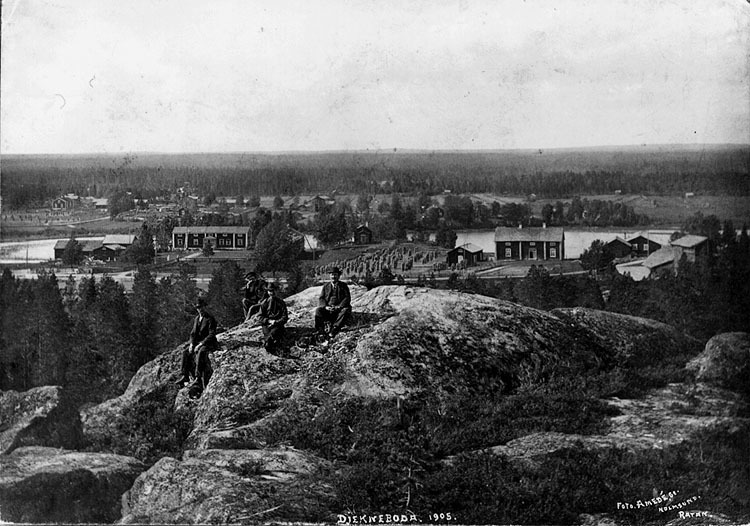 Vy över Djäkneboda, 1905.