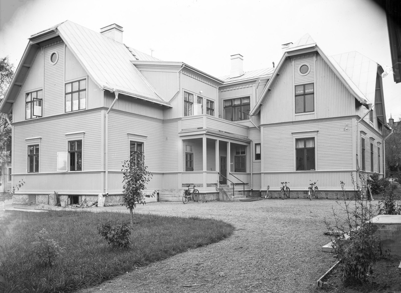 Kommunalhuset gårdssidan i Nordmaling.