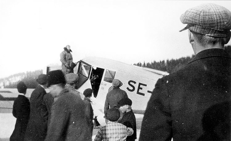 Kapten Arenberg på flyguppstigningar.