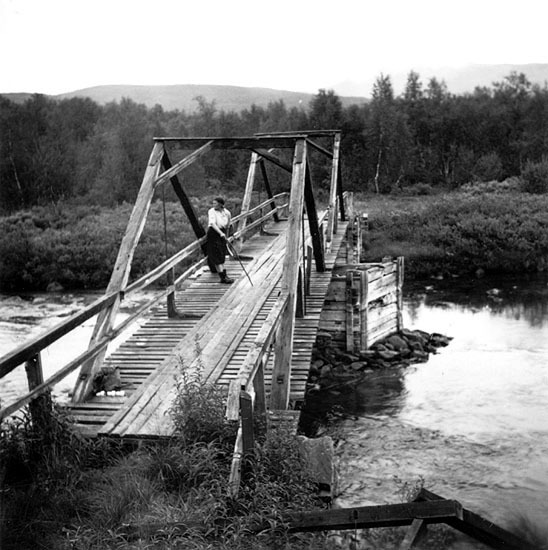Bron över Sunjemakkån vid Vielmesmakke, 1938.