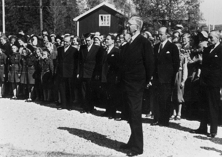 Kungen i Bygdeå 1952.