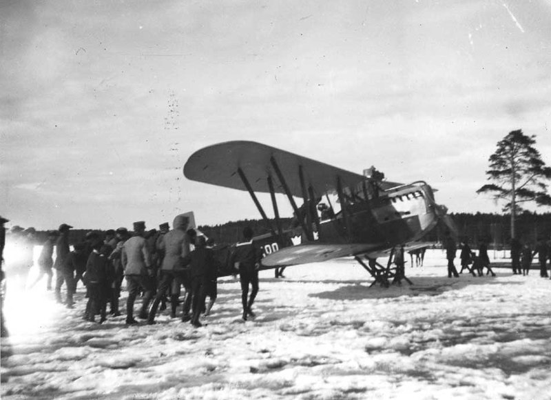 Flygplan på besök 1920-talet.