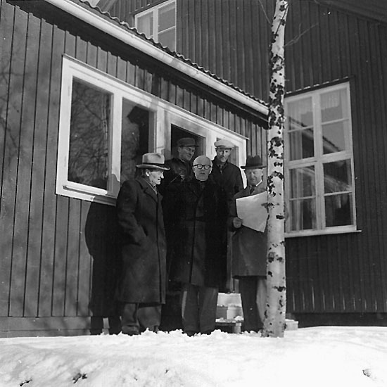 Från invigningen av Marslidens fjällgård, 1957.