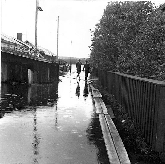 Översvämning i Hamn 1942.
