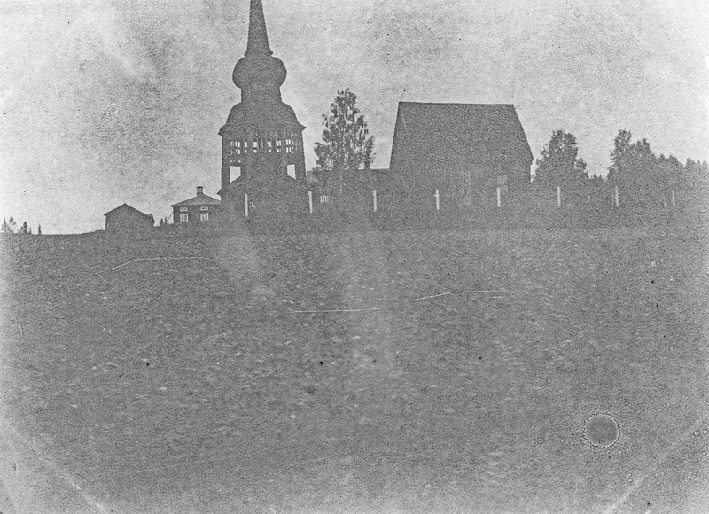 Håsjö kyrka ö stapel. 9 juli 1899