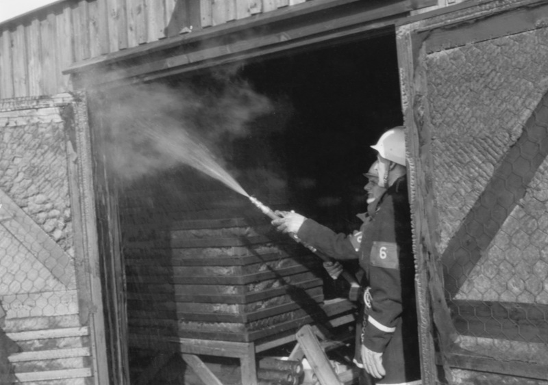 Militärbrandövning I 20 Umeå 1967-1968