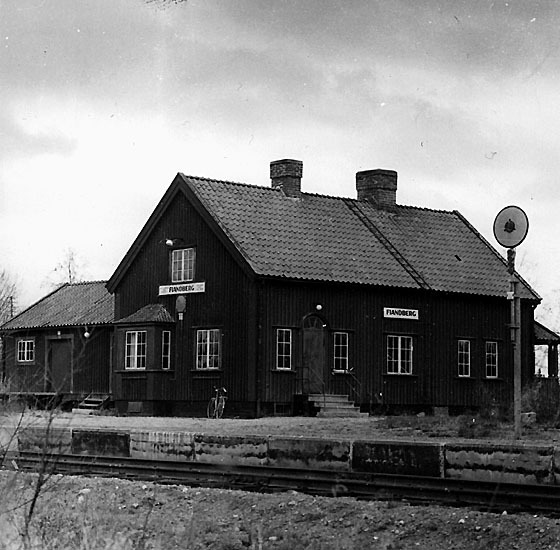 Fiandbergs nedlagda järnvägsstation.