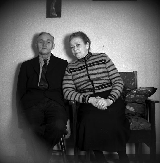 Erik och Selma Johansson, Stavarbacken, Hällnäs.