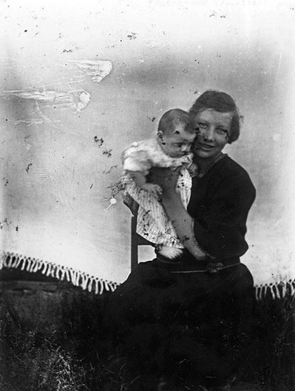 Gerda Hedman med dottern Sylvia.