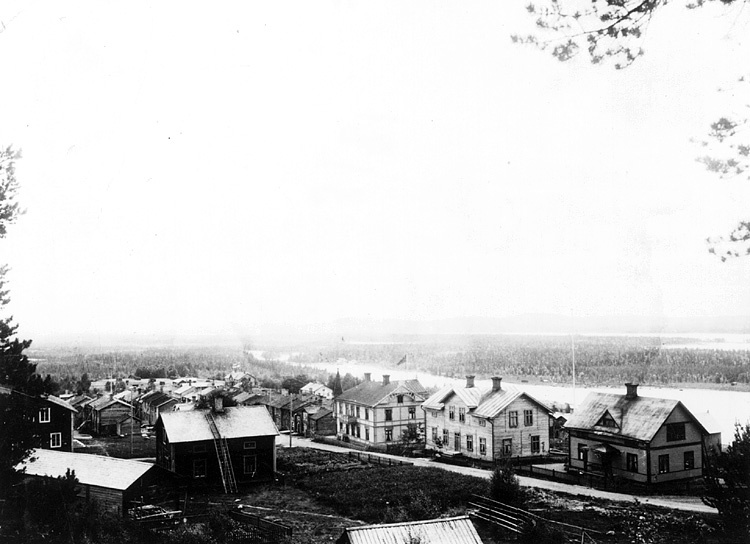 Kyrkstaden i Vilhelmina, 1904.