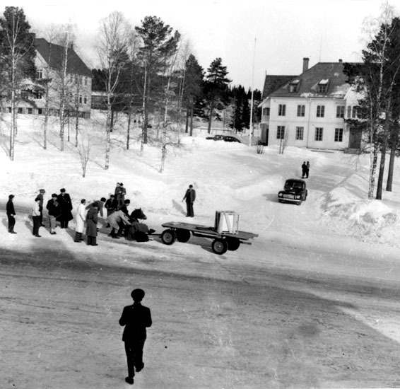 Vårhalka i Vilhelmina, 1958.
