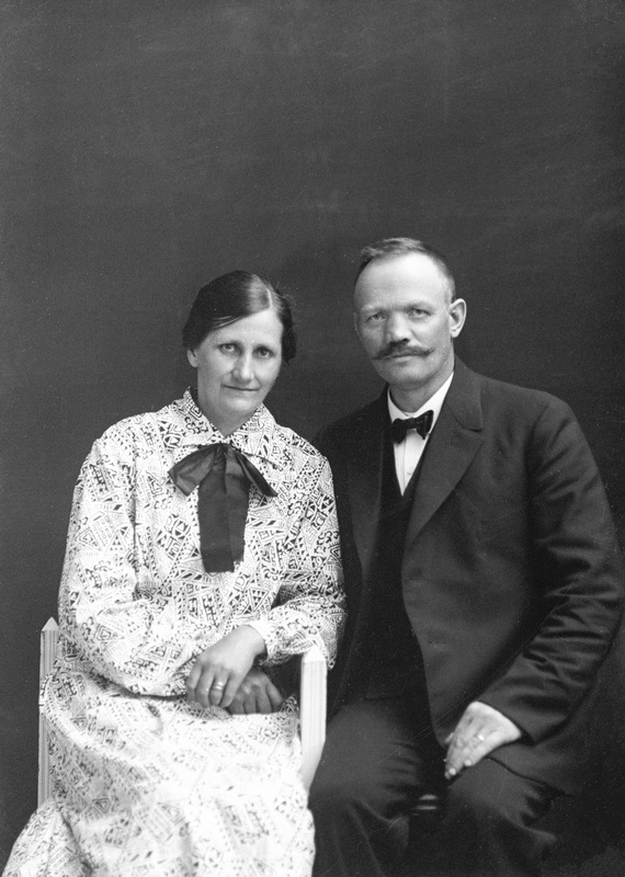 Adolf Nordstrand med fru Lina i Hörnsjö