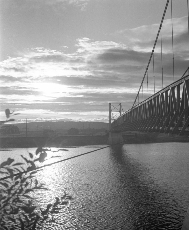 Vännäs 1936. Bron i Spöland.