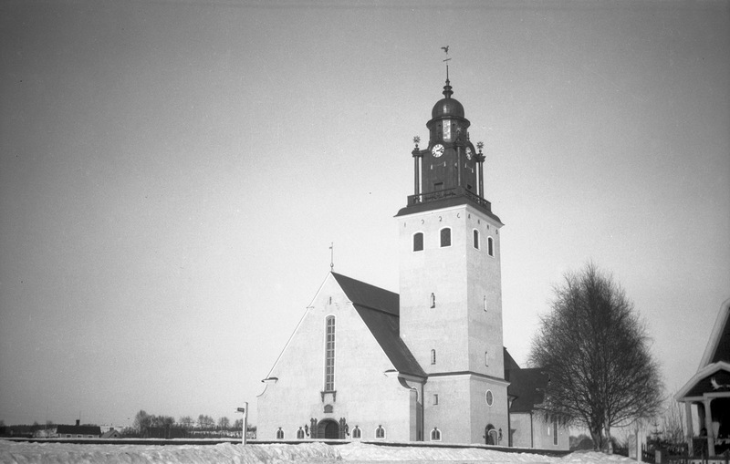Skellefteå stads nya kyrka, färdig 1927.