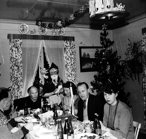 Julen 1955 hos Verner och Hermine Svensson.
