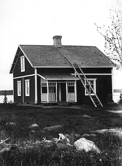 Erik August Dahlbergs stuga i Skansholm.