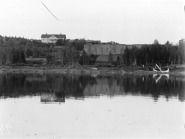 Vilhelmina prästgård, från sjön 1910. Obs. den ...