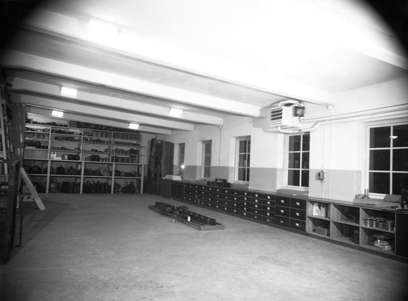Tillbyggnad av masonitefabriken i Rundvik 1940