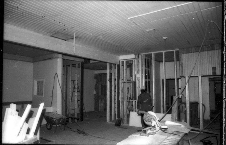 Ombyggnaden av gamla Folkskolan i Lycksele 1994.