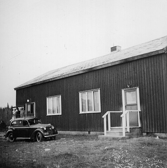 Föreningshuset i Lomsjökullen, 1947.