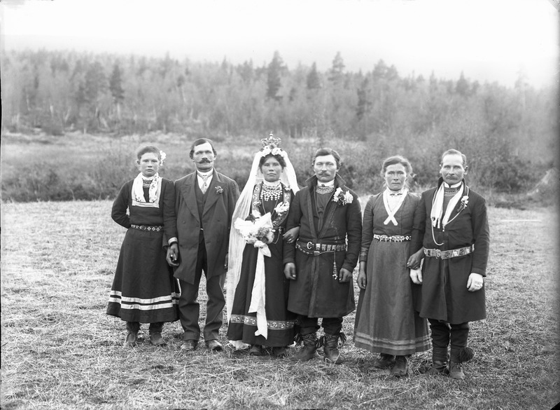 Fr.v. Anna gift Nilsson, Anders Johansson, Kris...