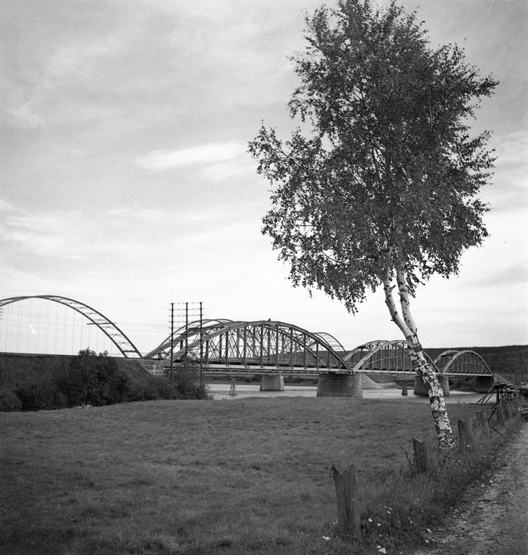 Vännäs 1936. Bron i Spöland.