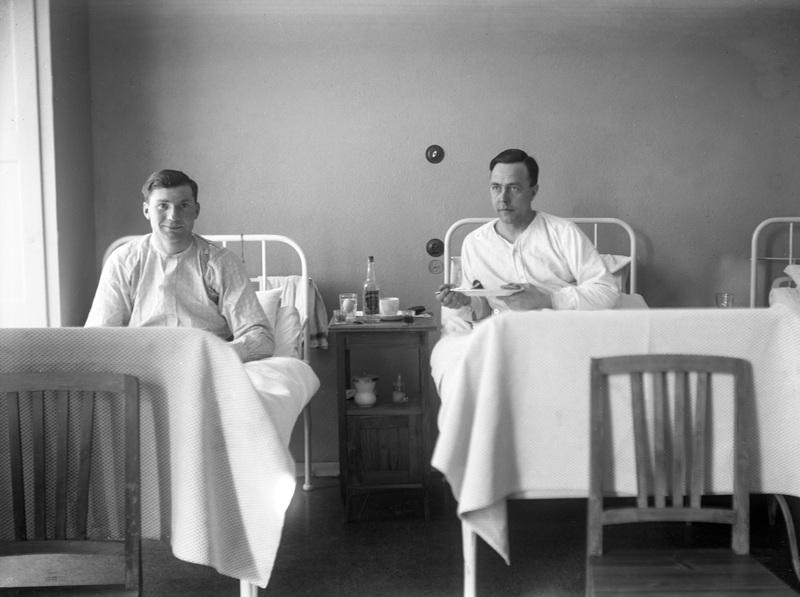 Hällnäs sanatorium år 1928. Okända patienter.