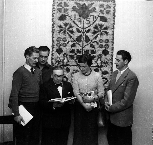 Studieträff i Dikanäs, 1959. Från vänster nämnd...