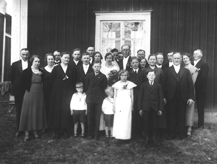 Bröllop, Edvard Nordström handlare i Agnäs.