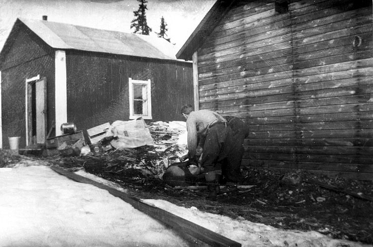 Timmerhuggareförläggning 1940- talet.