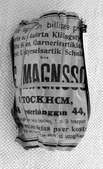 Tygprover från Magnussons på V. Långgatan 44, S...
