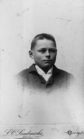 Porträtt av renskötaren Anders Högberg. En bror...