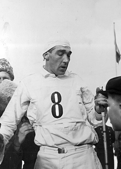 Sport. Skid SM 1941. Arthur Häggblad.