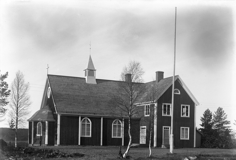 Hörnsjö missionskyrka före ombyggnaden på 1940-...