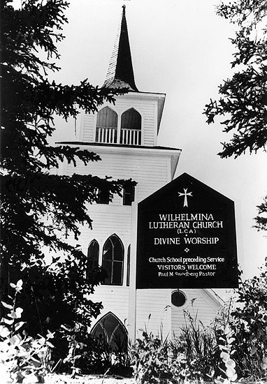 Wilhelmina Lutheran Church, Alberta, Canada. Ky...