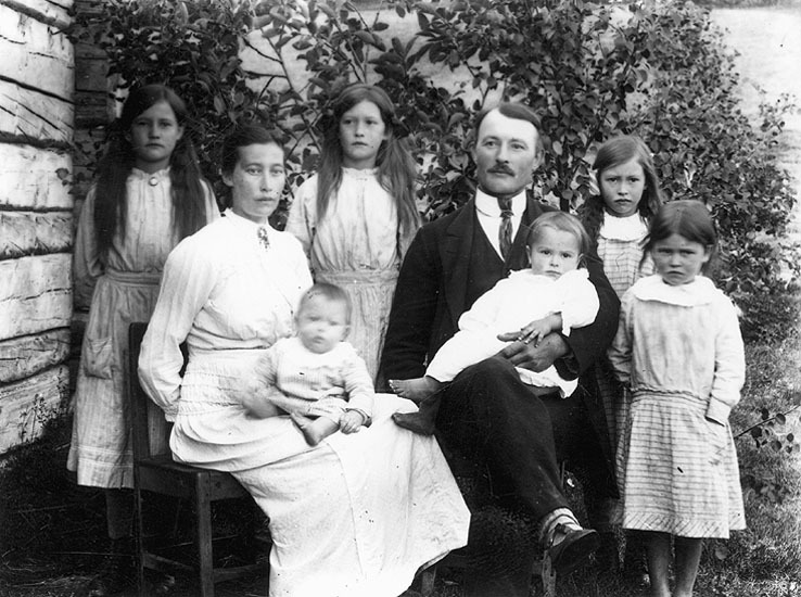 Familjen From, Bockträsk år 1919. Sigrid, Amand...