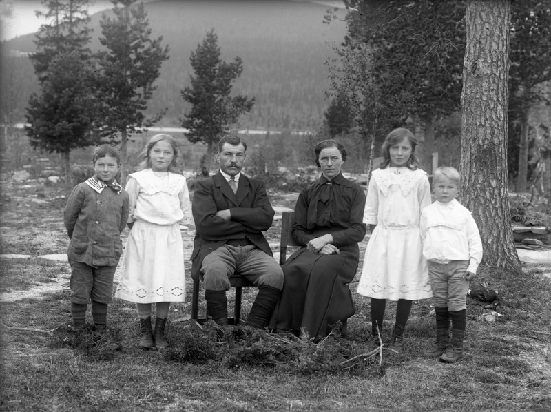 Från vänster: Gunnar Grundström, Ammarnäs, Nann...