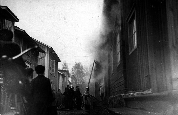 Eldsvåda i Bredgränd i november1939.