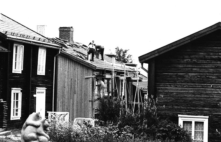 Kyrkstaden i Vilhelmina. 1 juli 1970.