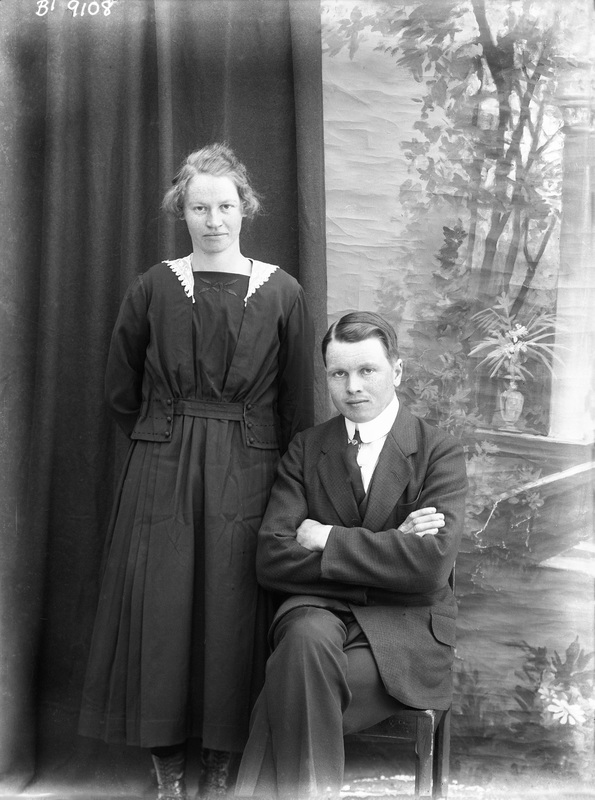 Elin Boström, född Hjukström och Edvin Boström.