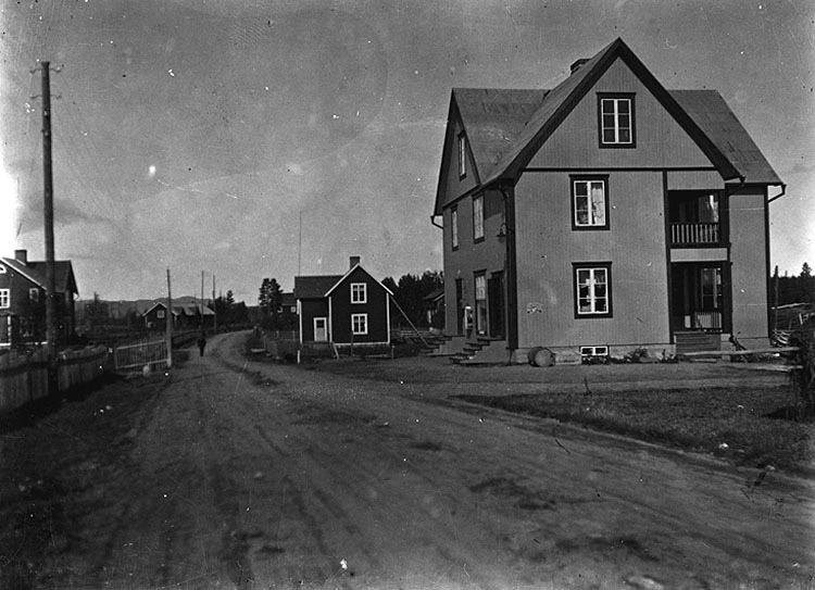 Edvard Nordströms gård med post och affär i Agnäs.