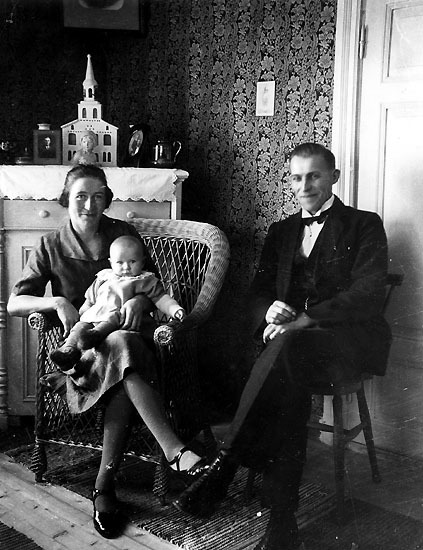 Edolv Falk med familj.
