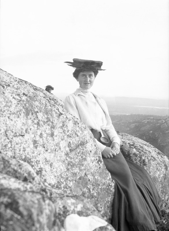 Maria Stenberg på Abmoberget, 1907.