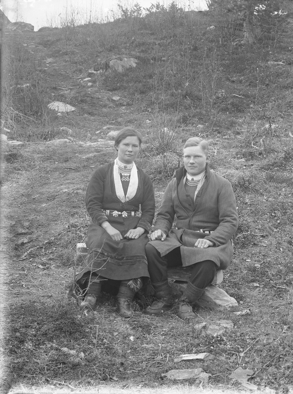 Anna Persson och Johan Nilsson, senare gifta.