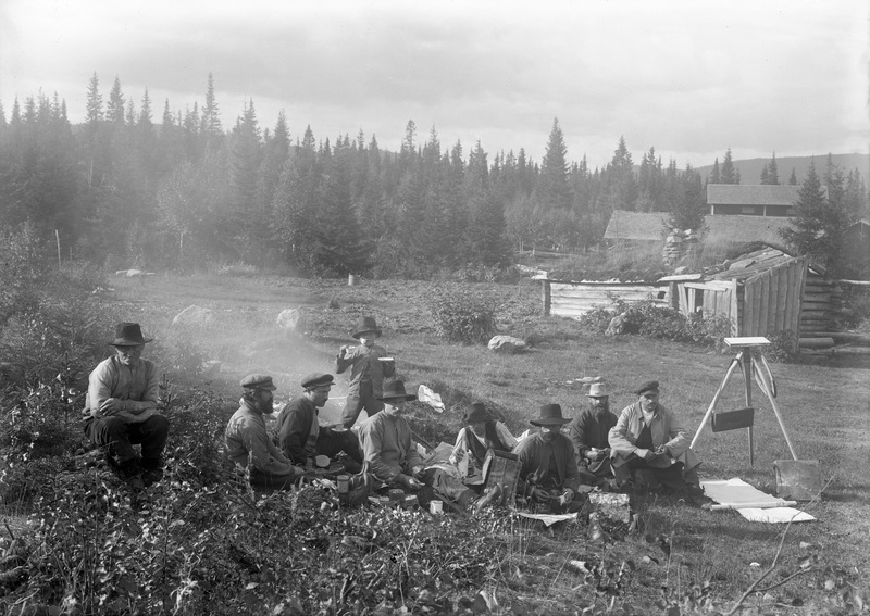 Avvittringen i Häggås 1917. Fotografiet taget p...
